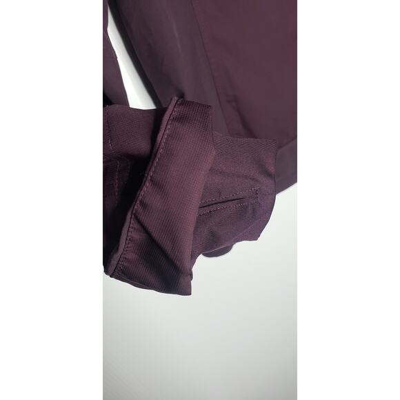 Brooks Shelter Technology Jacket Small Full Zip Burgundy Purple Running Cycling - Picture 10 of 11